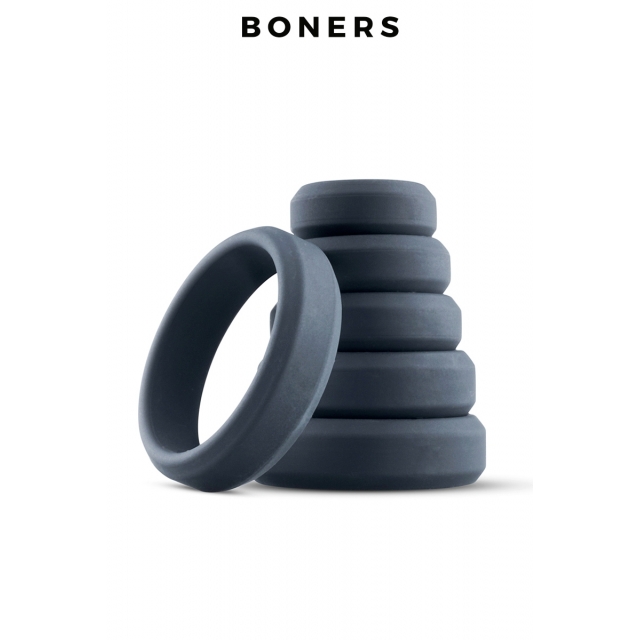 Set de 6 anneaux de pénis larges - Boners