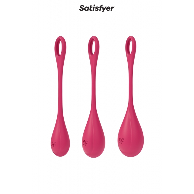 Kit d\'entrainement pelvien Yoni Power 1 Rouge - Satisfyer