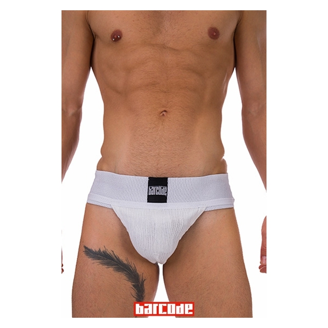 Jockstrap Sergey Basic blanc - Barcode